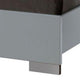 Wooden Eastern King Bed with Leatherette Headboard White and Black BM216278