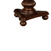 Wooden Extendable Dining Table with Ornate Double Pedestal Base Brown By Casagear Home BM216392