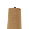 Metal Spindle Design Table Lamp with Cone Shade and Round Base, Black