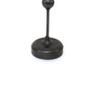 Metal Spindle Design Table Lamp with Cone Shade and Round Base, Black