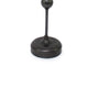 Metal Spindle Design Table Lamp with Cone Shade and Round Base, Black