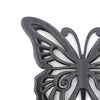 Wooden Butterfly Wall Plaque with Cutout Detail Black BM217269
