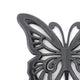 Wooden Butterfly Wall Plaque with Cutout Detail Black BM217269