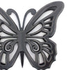 Wooden Butterfly Wall Plaque with Cutout Detail Black BM217269