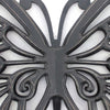 Wooden Butterfly Wall Plaque with Cutout Detail Black BM217269