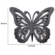 Wooden Butterfly Wall Plaque with Cutout Detail Black BM217269