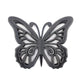 Wooden Butterfly Wall Plaque with Cutout Detail Black BM217269