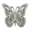 Wooden Butterfly Wall Plaque with Cutout Detail Light Gray BM217270