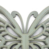 Wooden Butterfly Wall Plaque with Cutout Detail Light Gray BM217270
