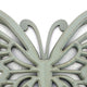 Wooden Butterfly Wall Plaque with Cutout Detail Light Gray BM217270