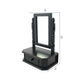Traditional Wooden Table Mirror with 1 Drawer Black and Silver BM217290