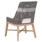 Interwoven Dining Chair with X Shaped Support Set of 2 Dark Gray By Casagear Home BM217390