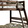 Transitional Style Twin Over Full Bunk Bed with Drawers Walnut Brown BM217439