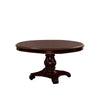 Traditional Dining Table | Round | Carved Pedestal Base | Cherry Brown
