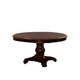 Traditional Dining Table | Round | Carved Pedestal Base | Cherry Brown