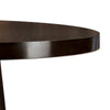 Contemporary Round Top Dining Table with Pedestal Base Espresso Brown By Casagear Home BM217486