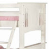 Mission Style Extra Large Twin over Queen Size Bed with Ladder White By Casagear Home BM217530