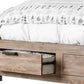 Wooden Eastern King Size Storage Bed With USB Plugins Brown By Casagear Home BM217627