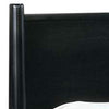 Wooden Eastern King Size Bed with Panel Headboard, Black