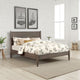 Wood Bed | California King | Panel Headboard | Gray