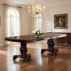 Traditional Dining Table | Wood | Extension Leaf | Brown