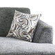 Wood and Fabric Sectional Set with Ottoman Set of 5 Gray BM217817