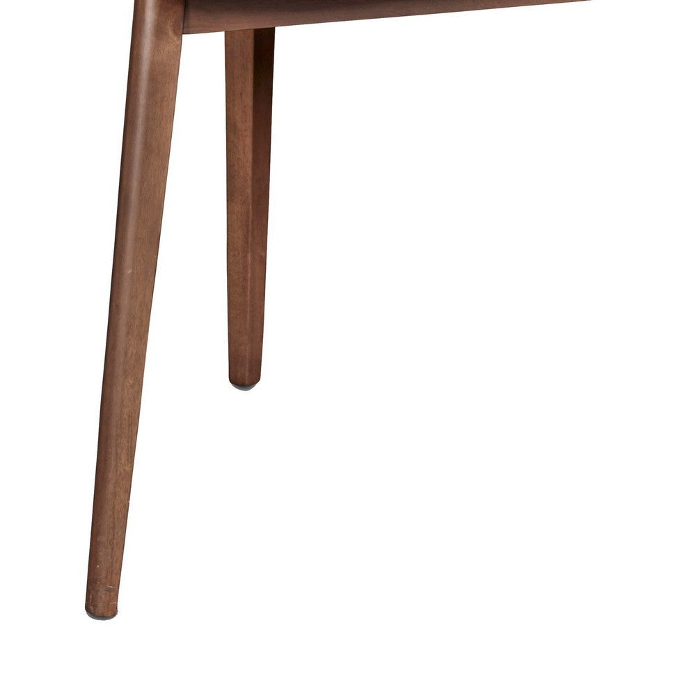 Mid Century Corner Table | Triangular | Grain Details | Walnut Brown BM218126