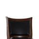 Curved Swivel Barstool with Leatherette Padded Seating Brown and Black By Casagear Home BM218129