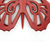 Wooden Butterfly Wall Plaque with Cutout Detail Red BM218333