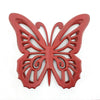 Wooden Butterfly Wall Plaque with Cutout Detail Red BM218333