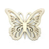 Wooden Butterfly Wall Plaque with Cutout Detail, White