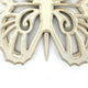 Wooden Butterfly Wall Plaque with Cutout Detail White BM218334