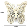 Wooden Butterfly Wall Plaque with Cutout Detail White BM218334