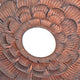 Blooming Metal Flower Wall Decor Mirror Set of 3 Copper BM218336