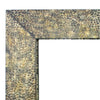 Rectangular Wall Mirror with Gravel Mosaic Border Brown BM218355