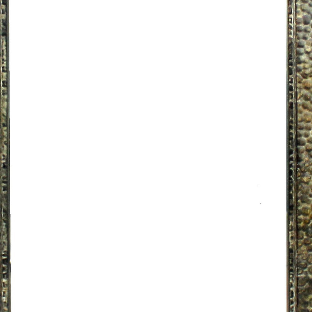 Rectangular Wall Mirror with Gravel Mosaic Border Brown BM218355