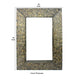 Rectangular Wall Mirror with Gravel Mosaic Border Brown BM218355