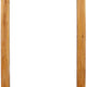 Farmhouse Style Rectangular Wooden Wall Mirror with Arched Top, Brown