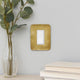 Farmhouse Style Rectangular Wall Mirror with Cobbly Frame, Brown