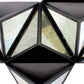 Prism Type Structured Wall Decor with Triangular Mirrors, Silver By Casagear Home