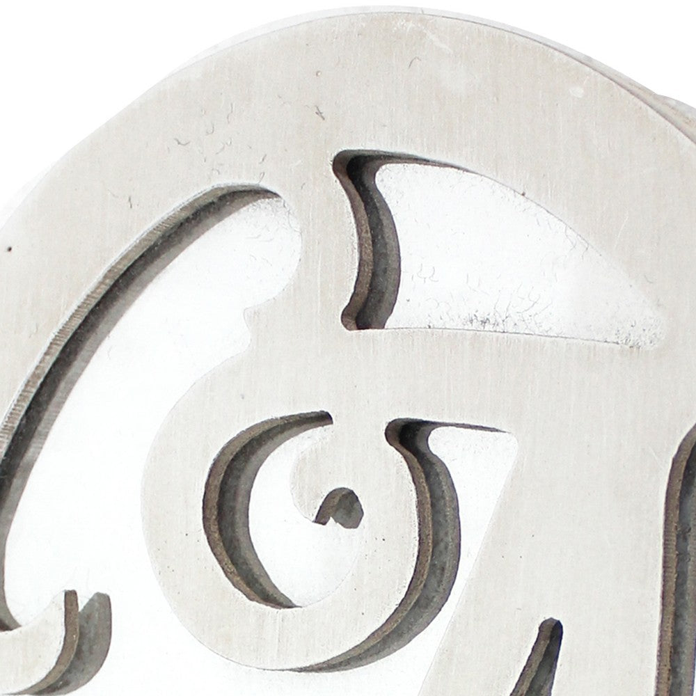 Wooden Oval Frame Wall Monogram with A Letter White BM218416