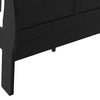 Paneled Eastern King Bed with Sleigh Headboard and Footboard Black By Casagear Home BM218423