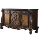 Traditional Wooden Dresser with 5 Drawers and 2 Cabinets, Brown