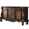 Traditional Dresser | Wood | 5 Drawer | 2 Cabinets | Brown