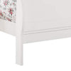 Transitional Panel Design Sleigh Twin Size Bed White BM218492