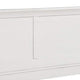 Transitional Panel Design Sleigh Twin Size Bed White BM218492