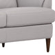 Leatherette Loveseat with Flared Armrests and Stitched Details Gray BM218523