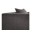 Fabric Upholstered Wooden Sofa Chair with Nail Head Trim Gray BM218559
