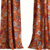 4 Piece Polyester Window Panel Set with Floral Print, Multicolor By Casagear Home