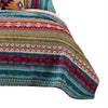 Tribal Print King Quilt Set with Decorative Pillows, Multicolor By Casagear Home